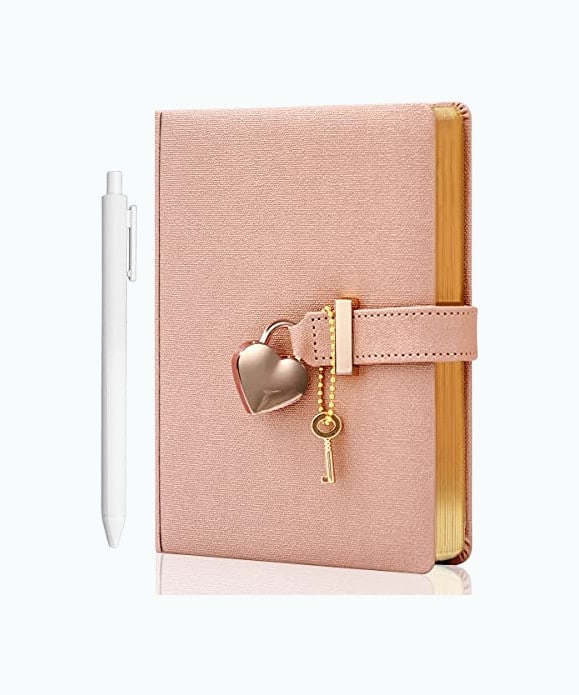 Product Image of the Heart-Shaped Lock Diary