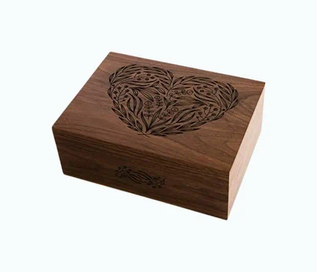 Product Image of the Heart Wood Keepsake Box