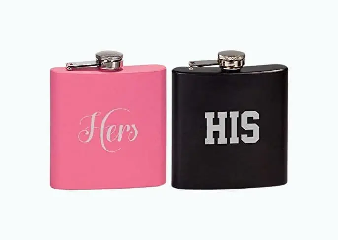 Product Image of the His N’ Hers Flask Set
