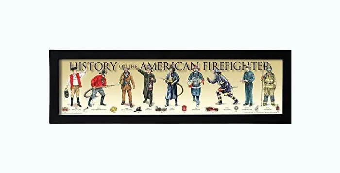 Product Image of the History of the American Firefighter Framed Posters & Prints
