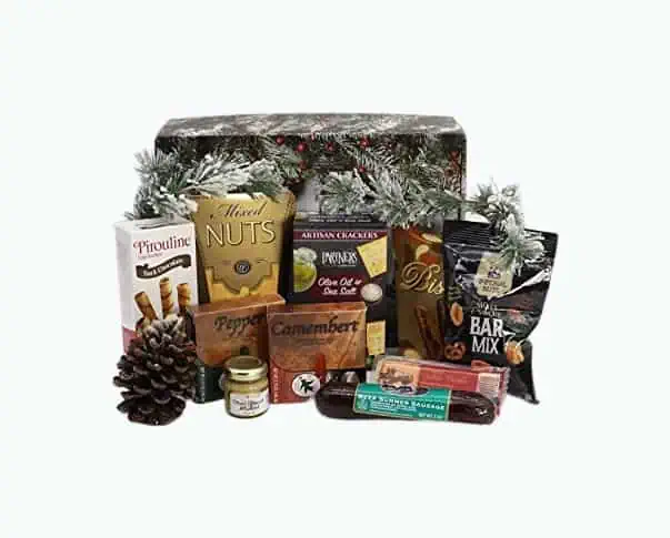 Product Image of the Holiday Meat And Cheese Basket
