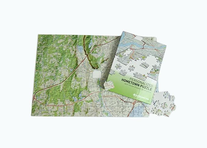 Product Image of the Hometown Personalized Jigsaw Puzzle