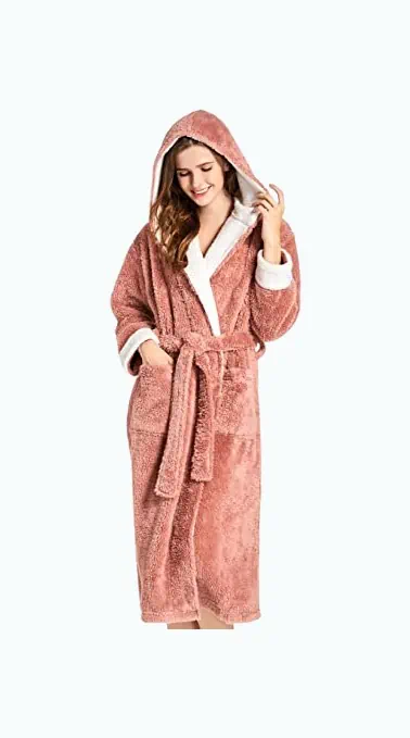 Product Image of the Hooded Fleece Robe