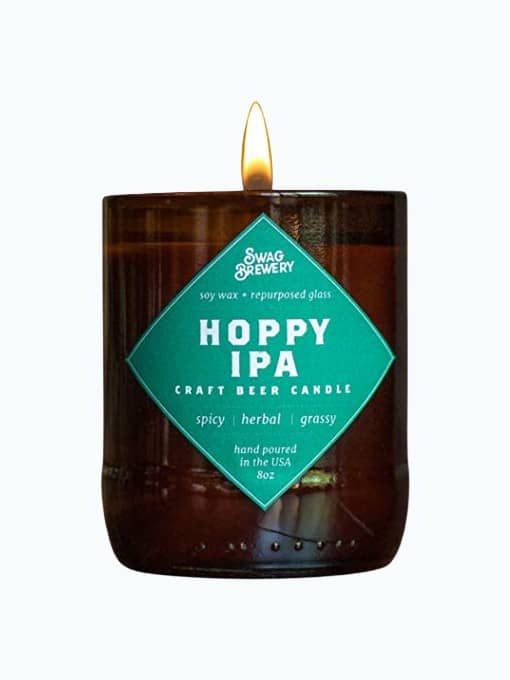 Product Image of the Hoppy IPA Brew Candle - Hand Poured in USA (Soy Wax) 