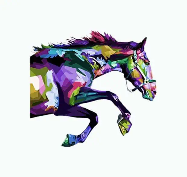Product Image of the Horse Paint-By-Numbers Kit