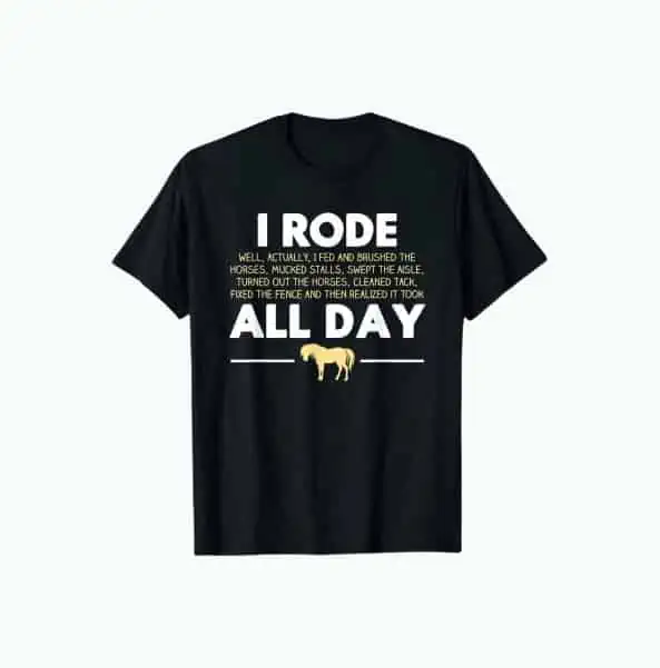 Product Image of the Horse Riding T-Shirt