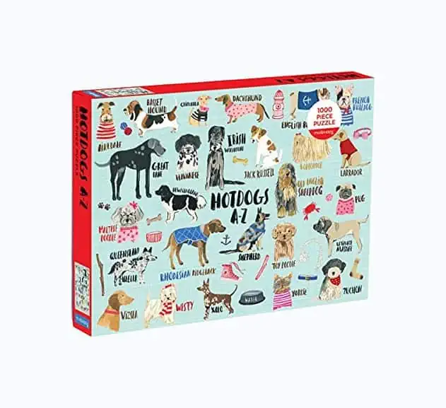 Product Image of the Hot Dogs A-Z 1,000 Piece Puzzle