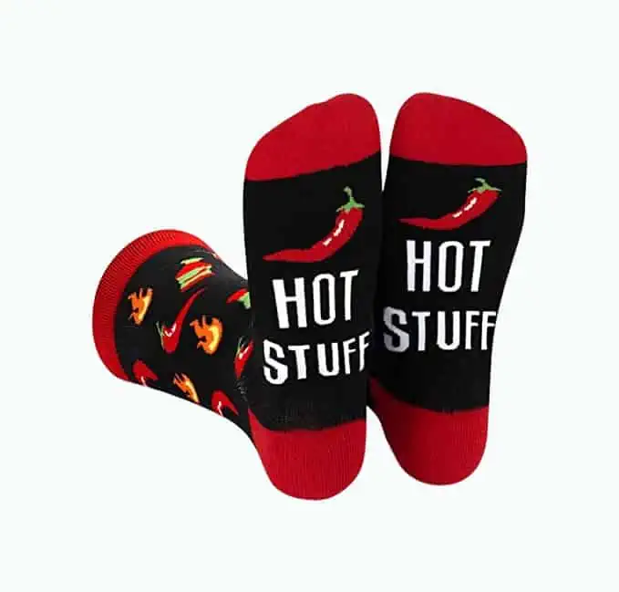 Product Image of the Hot Sauce Novelty Funny Socks