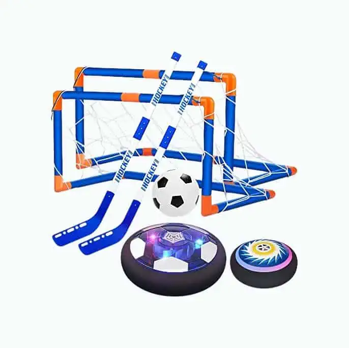 Product Image of the Hover Soccer Ball Hockey Set