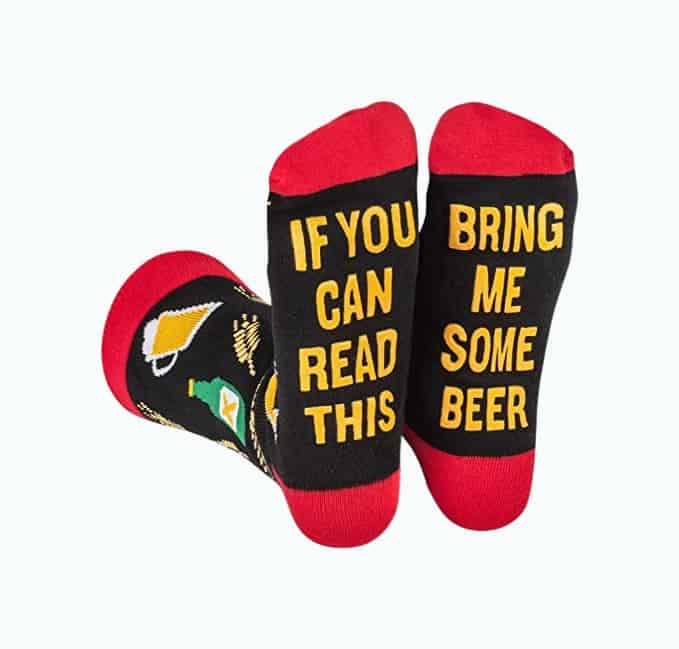 Product Image of the If You Can Read This, Bring Me Some - Funny Socks