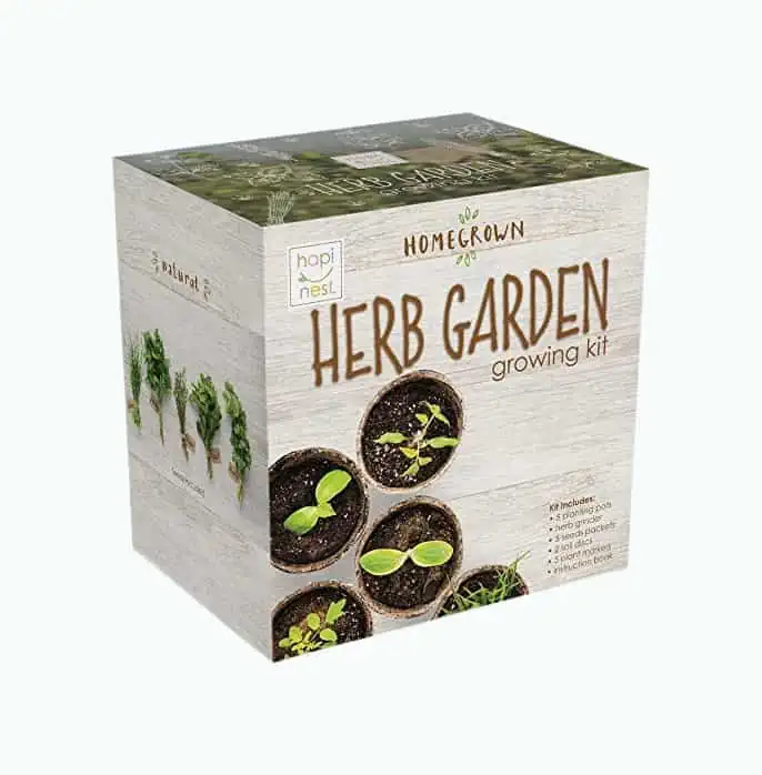 Product Image of the Indoor Herb Garden Seed Kit 
