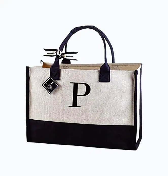 Product Image of the Initial Canvas Bag