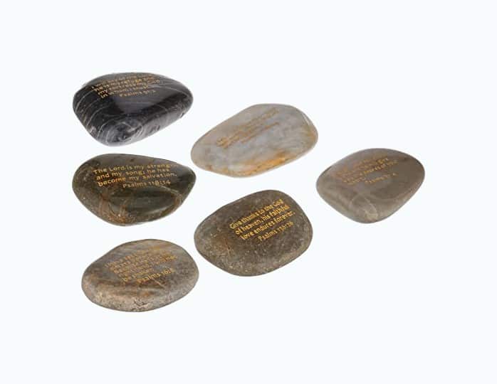 Product Image of the Inspirational Psalm River Stone Set