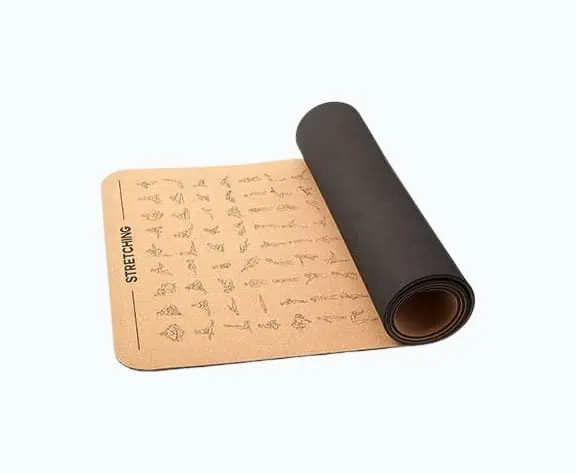 Product Image of the Instructional Cork Yoga Mat