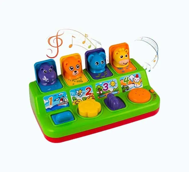 Product Image of the Interactive Pop Up Animals Toy