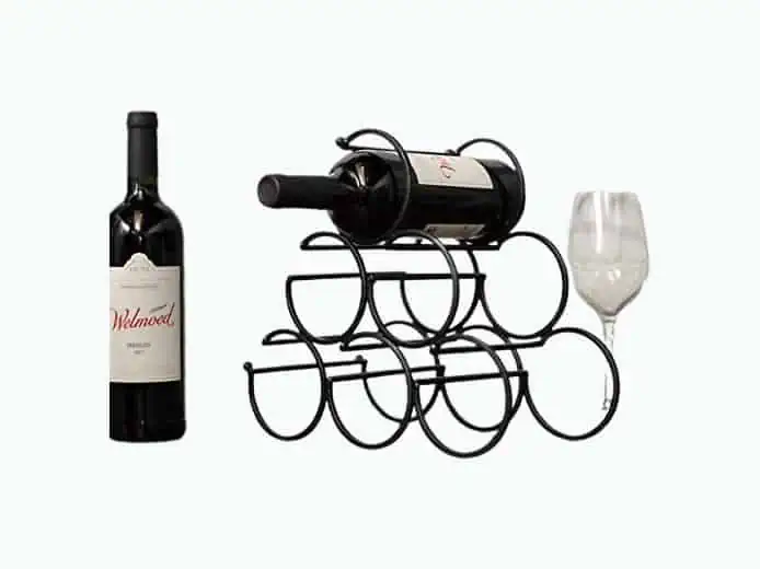 Product Image of the Iron Tabletop Wine Rack