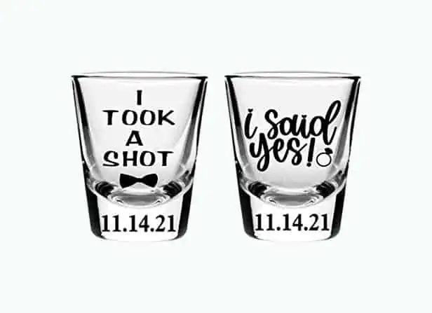 Product Image of the Just Engaged Shot Glasses