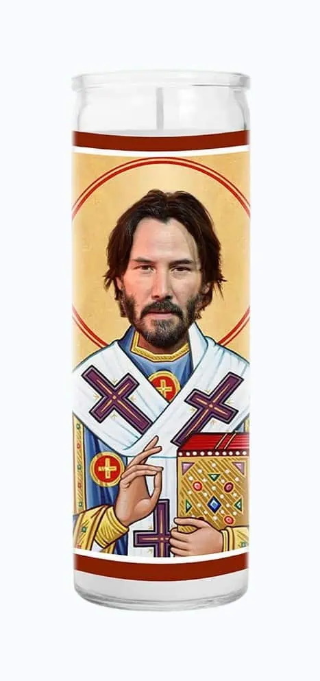 Product Image of the Keanu Celebrity Prayer Candle