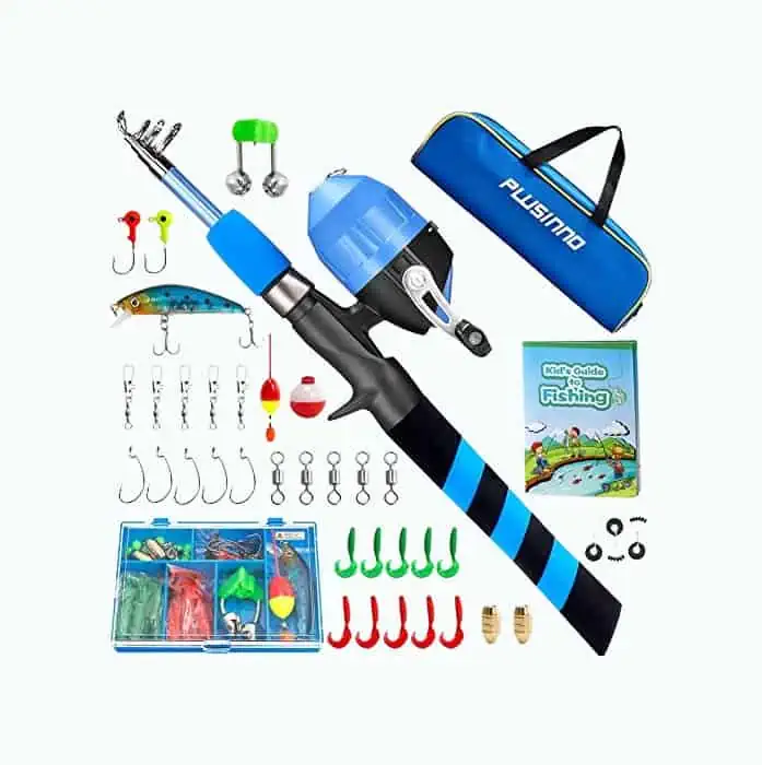 Product Image of the Kids Fishing Pole & Tackle Box
