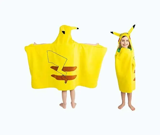 Product Image of the Kids Pikachu Hooded Bath Towel