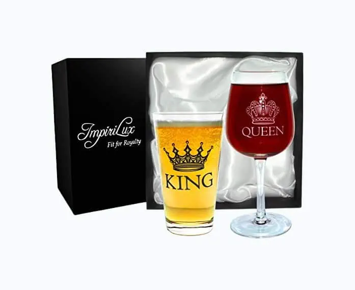 Product Image of the King & Queen Glass Set