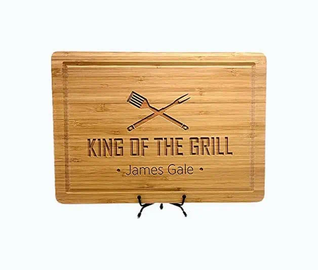 Product Image of the King of the Grill Personalized Cutting Board