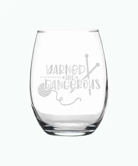 Product Image of the Knitting Stemless Wine Glass