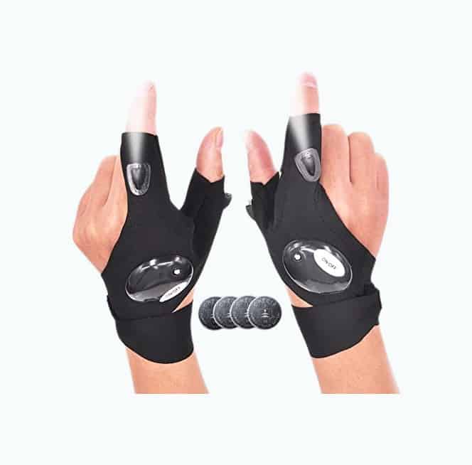Product Image of the LED Flashlight Gloves