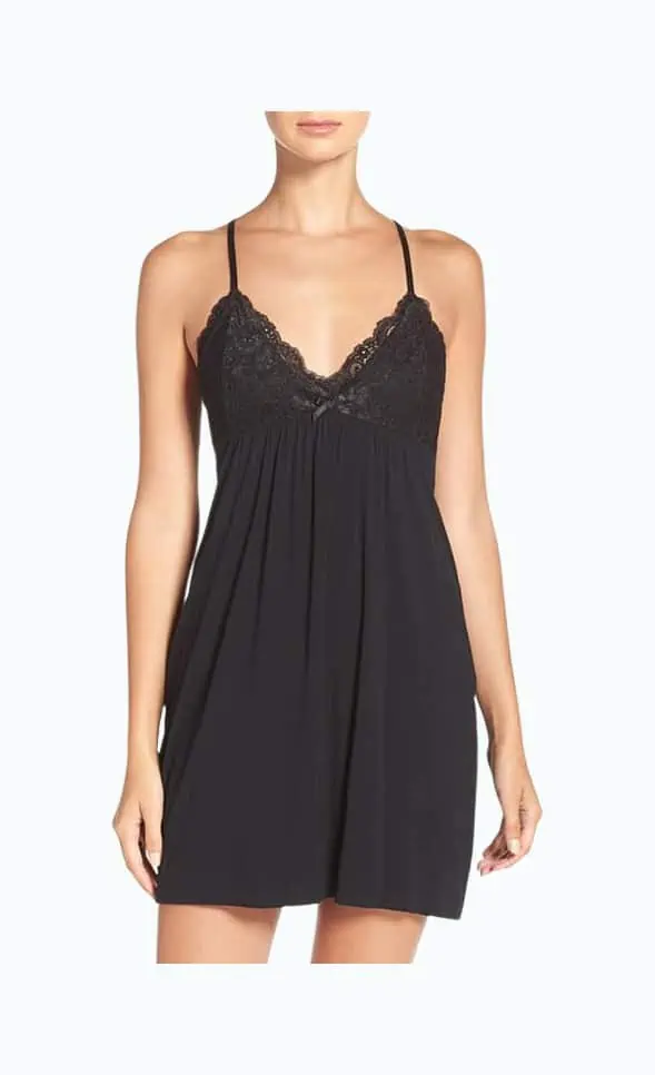 Product Image of the Lace Racerback Jersey Chemise