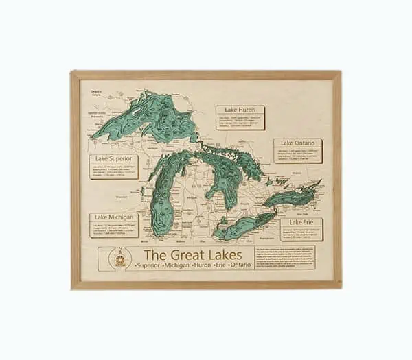 Product Image of the Lake Topography Art