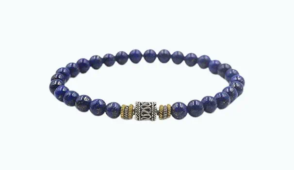 Product Image of the Lapis Lazuli Bead Bracelet