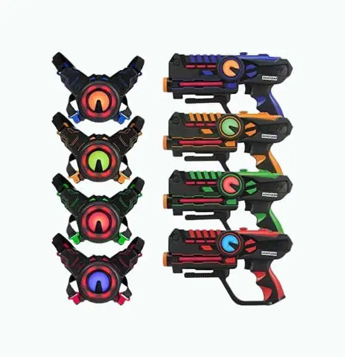 Product Image of the Laser Tag Guns with Vests Set of 4