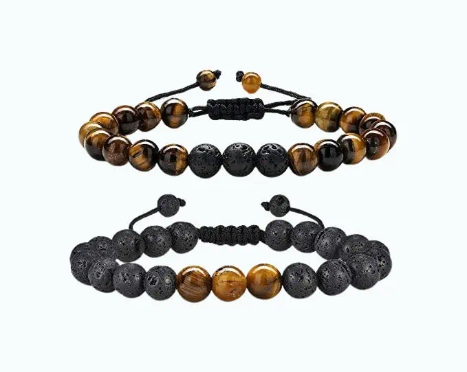 Product Image of the Lava Rock Bracelet Set