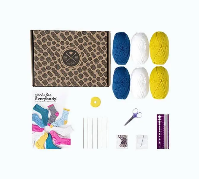 Product Image of the Learn to Knit Premium Beginner Knitting Kit
