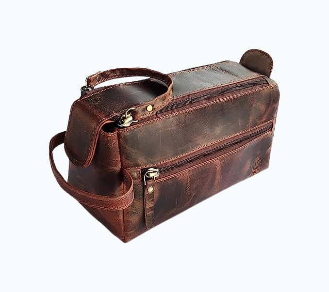 Product Image of the Leather Toiletry Bag