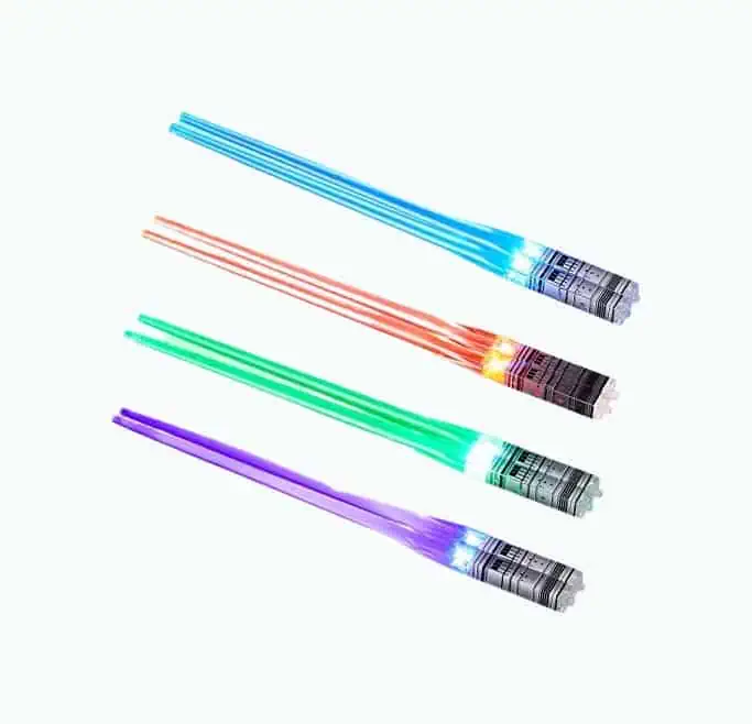 Product Image of the Light Up Lightsaber Chopsticks