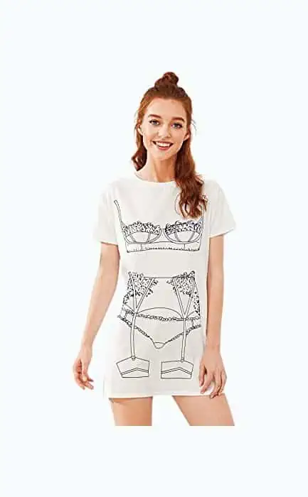 Product Image of the Lingerie T-shirt Sleepdress