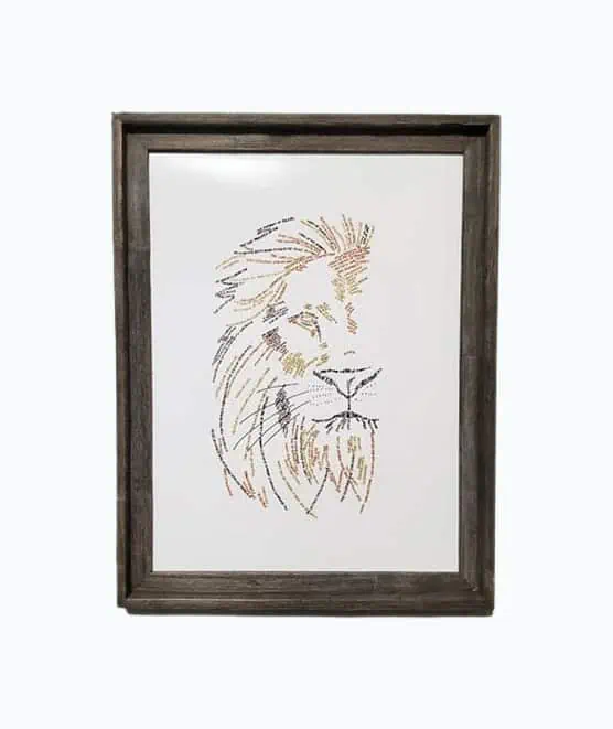 Product Image of the Lion of Judah Word Art Print