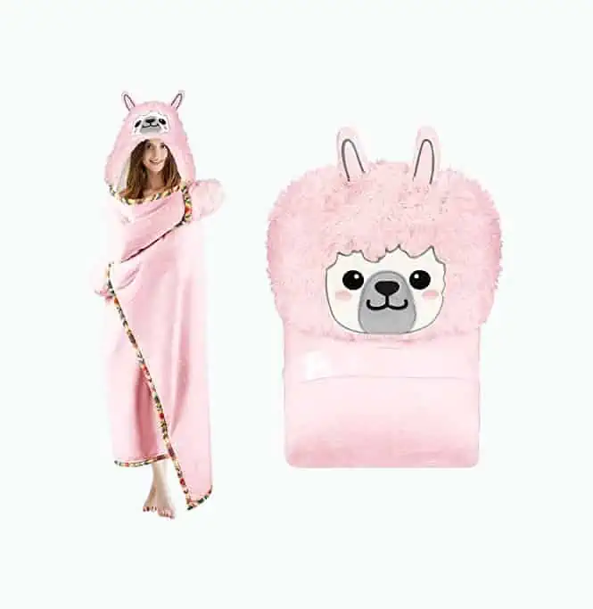 Product Image of the Llama Wearable Blanket