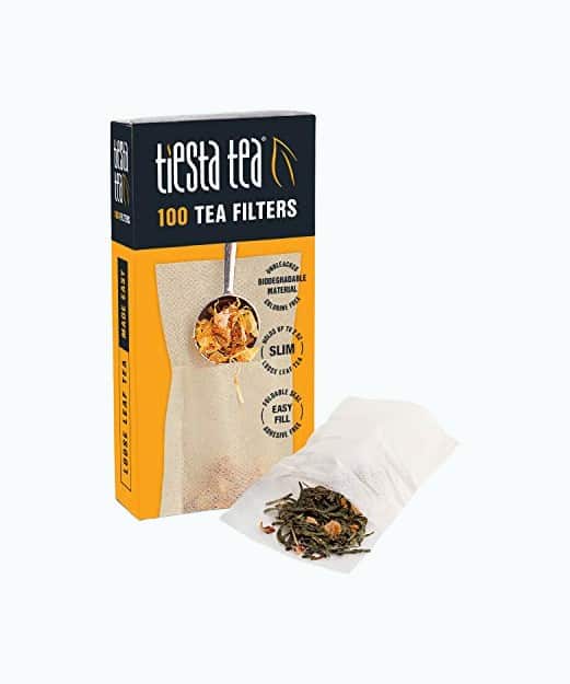 Product Image of the Loose Leaf Tea Filters, 100 Count, Disposable Tea Infuser