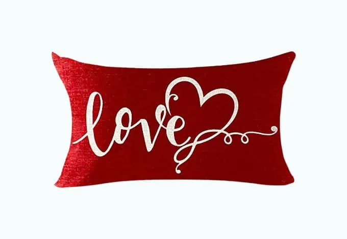 Product Image of the Love Lumbar Pillow Case