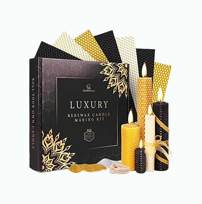 Product Image of the Luxury Beeswax Candle Making Kit