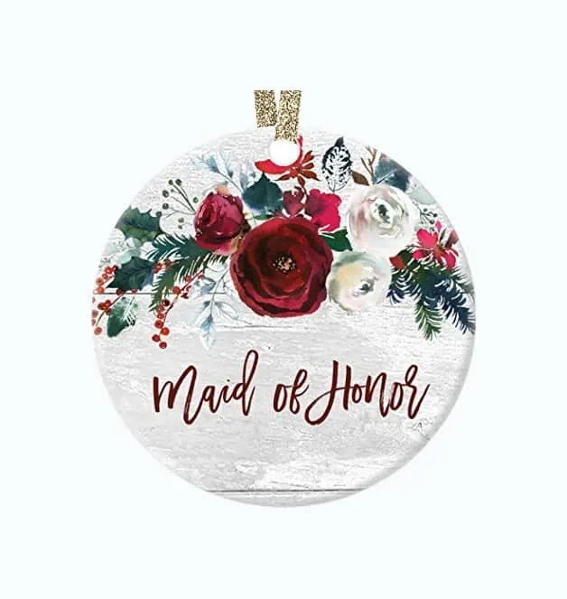 Product Image of the Maid of Honor Christmas Ornament