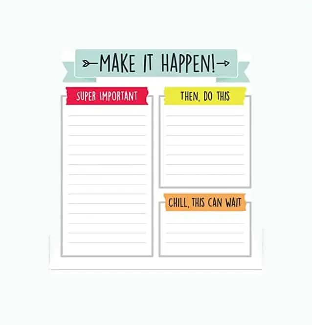 Product Image of the Make It Happen Notepad