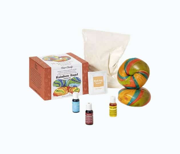 Product Image of the Make Your Own Rainbow Bagel Kit