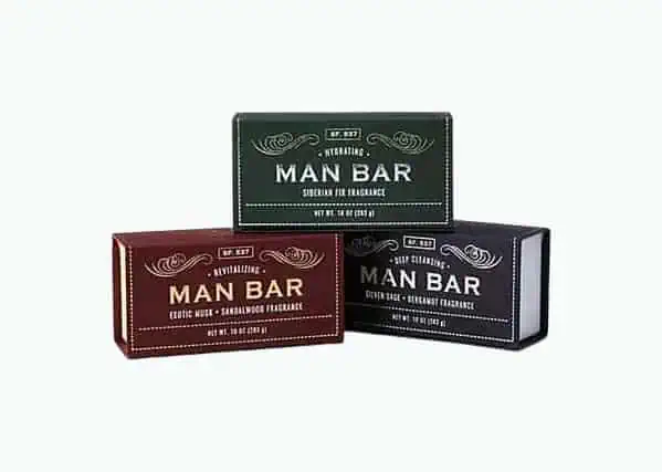 Product Image of the Man Bar Soap Set of 3