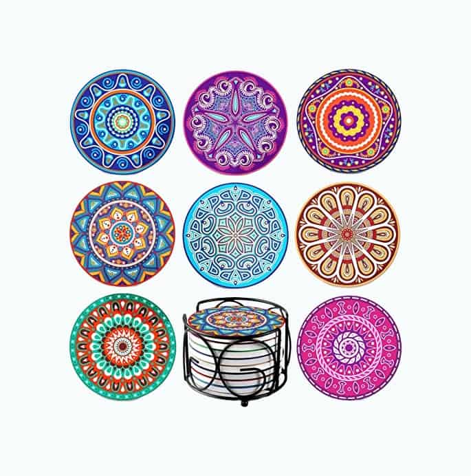 Product Image of the Mandala Coasters Set