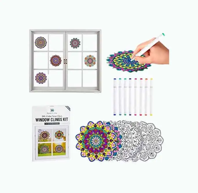 Product Image of the Mandala Suncatcher DIY Kit