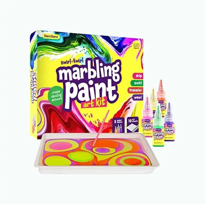 Product Image of the Marbling Paint Art Kit