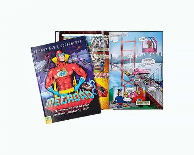 Product Image of the Mega Dad Personalized Comic Book